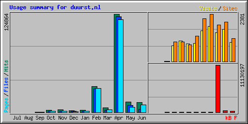 Usage summary for duurst.nl
