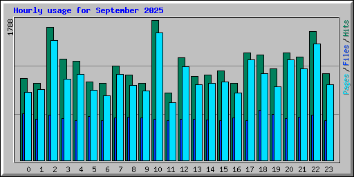 Hourly usage for September 2025