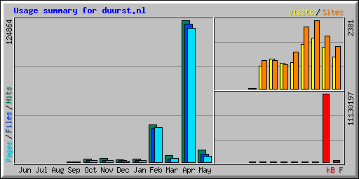 Usage summary for duurst.nl